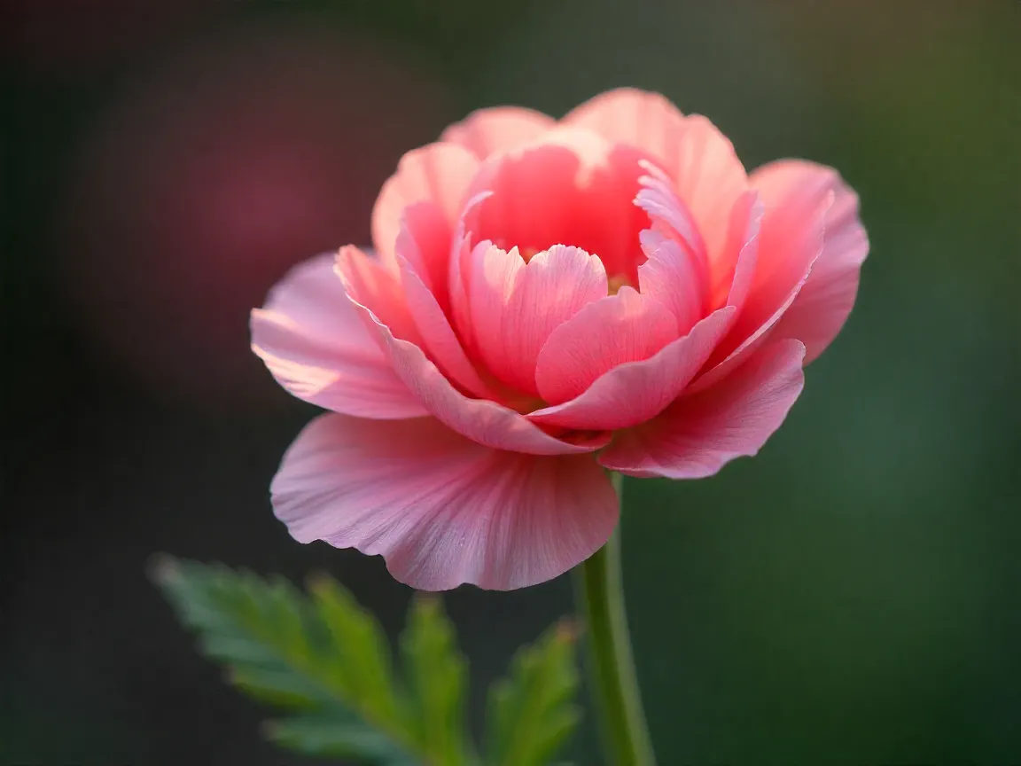 Delicate ranunculus flowers