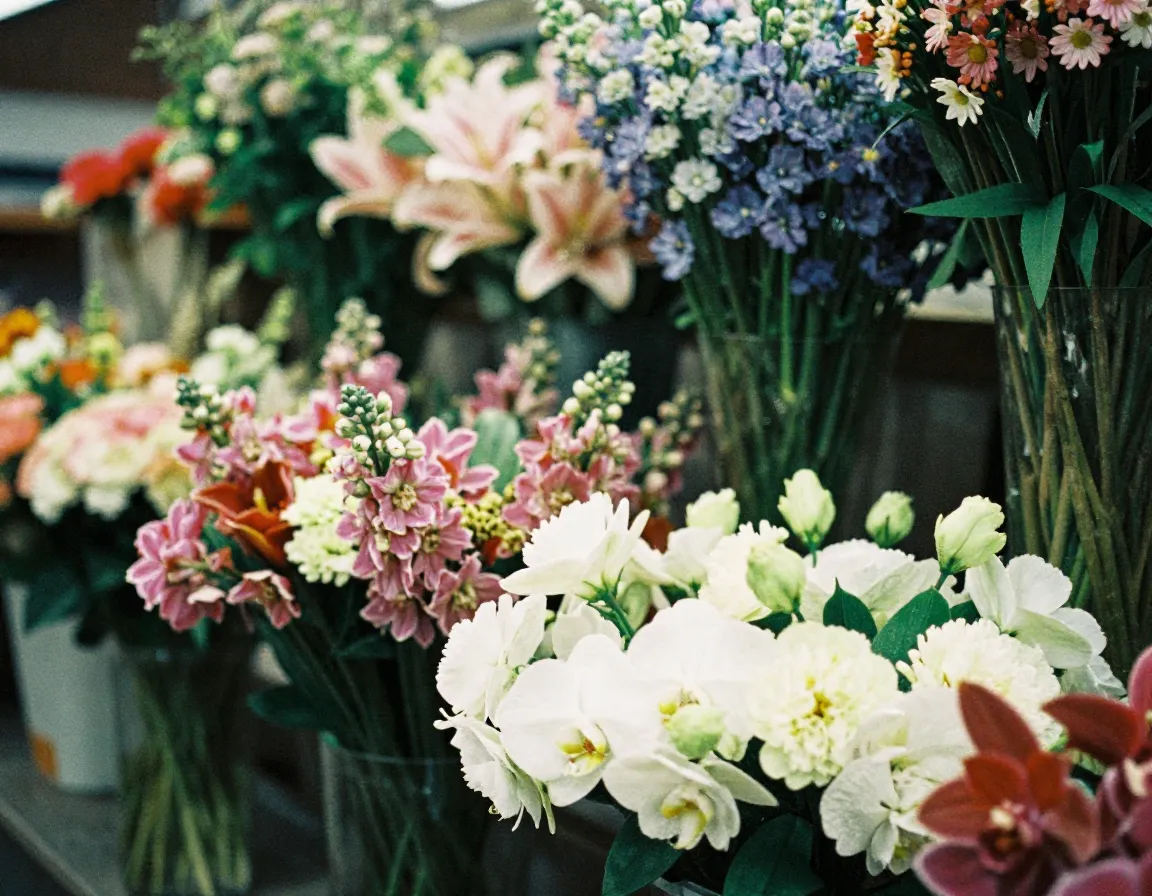 Seasonal flower collection showcasing Irish blooms